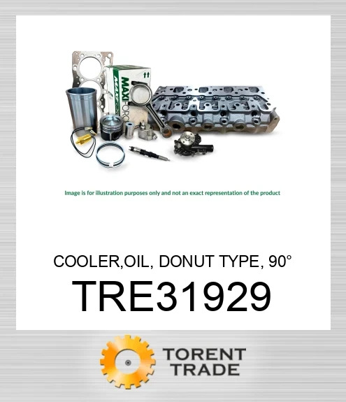 TRE31929 Охолоджувач масла, тип "пончик", з’єднання 90°, серія 300 MAXIFORCE