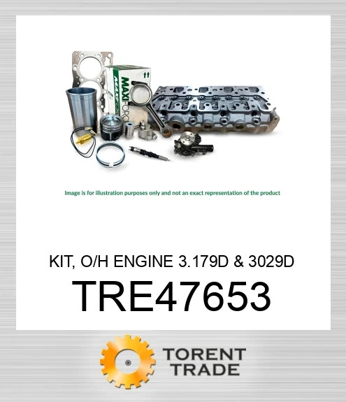 TRE47653 Комплект, капітальний ремонт двигуна, 3.179D & 3029D MAXIFORCE