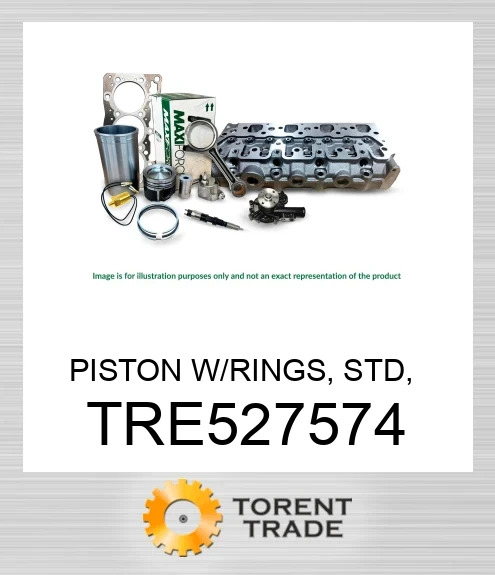 TRE527574 Поршень з кільцями, стандартний, 4024/5030 MAXIFORCE