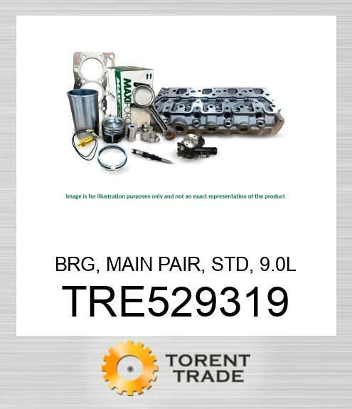 TRE529319 Підшипник, головний пара, стандартний, 9.0L MAXIFORCE