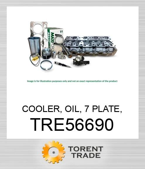 TRE56690 Охолоджувач масла, 7 пластин, 4045/6068 PT MAXIFORCE