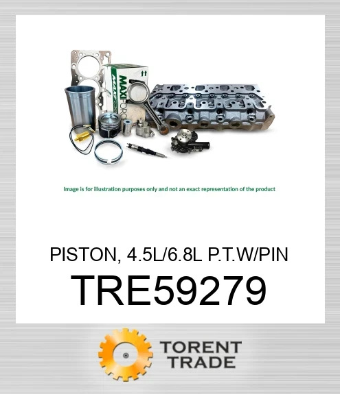 TRE59279 Поршень, 4.5L/6.8L P.T. з пальцем MAXIFORCE