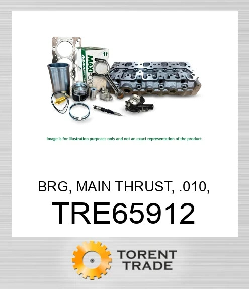 TRE65912 Підшипник, головний упорний, 0.010, 4045/6068 PowerTech MAXIFORCE