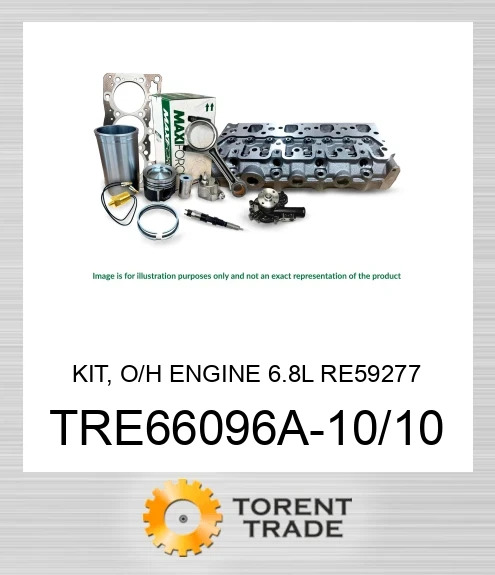 TRE66096A-10/10 Комплект, капітальний ремонт двигуна, 6.8L RE59277 MAXIFORCE