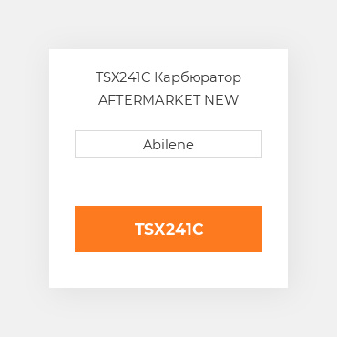 TSX241C Карбюратор AFTERMARKET NEW AFTERMARKET