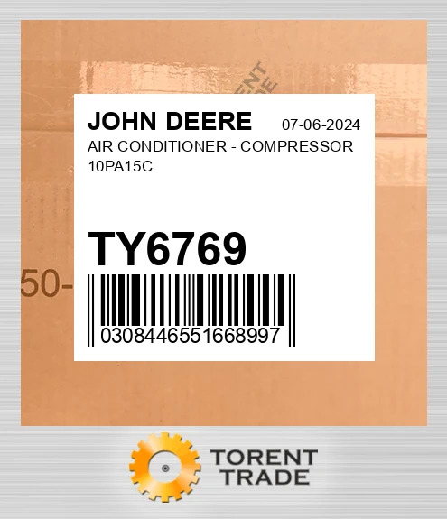 TY6769 AIR CONDITIONER - Компресор 10PA15C JOHN DEERE NEW AFTERMARKET