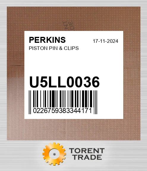 U5LL0036 Поршень, палець і кліпси PERKINS NEW AFTERMARKET