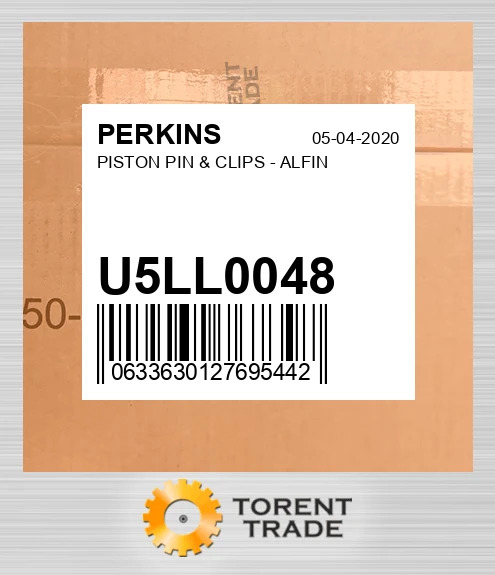 U5LL0048 Поршень, палець і кліпси - ALFIN PERKINS NEW AFTERMARKET