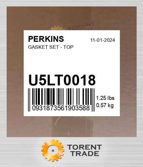 u5lt0018 Комплект верхніх прокладок PERKINS NEW AFTERMARKET