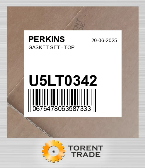 U5LT0342 Комплект верхніх прокладок PERKINS NEW AFTERMARKET