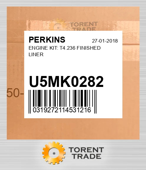 U5MK0282 Комплект двигуна: T4.236 FINISHED Гільза PERKINS NEW AFTERMARKET