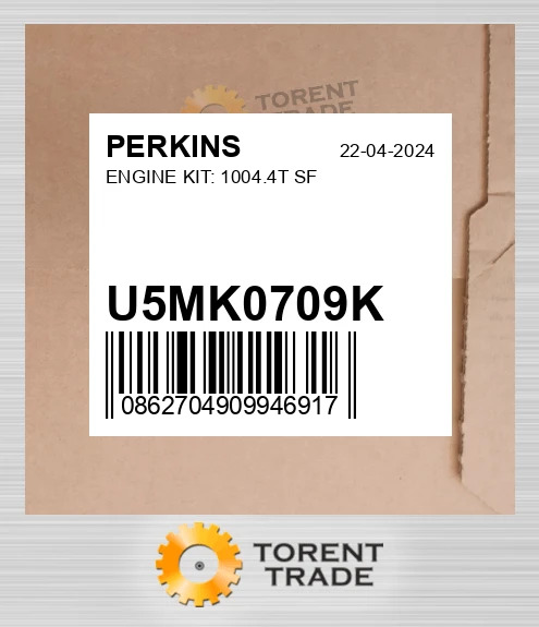 U5MK0709K Комплект двигуна: 1004.4T SF PERKINS NEW AFTERMARKET