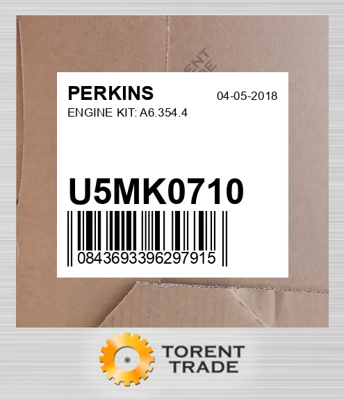 U5MK0710 Комплект двигуна: A6.354.4 PERKINS NEW AFTERMARKET