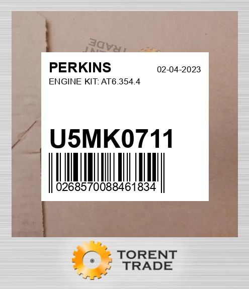 U5MK0711 Комплект двигуна: AT6.354.4 PERKINS NEW AFTERMARKET