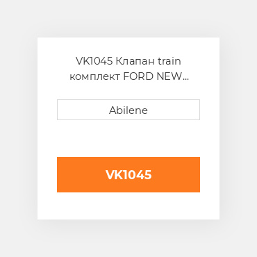 VK1045 Клапан train комплект FORD NEW HOLLAND NEW AFTERMARKET