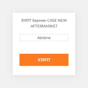 X19117 Бармен CASE NEW AFTERMARKET