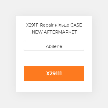 X29111 Repair кільце CASE NEW AFTERMARKET