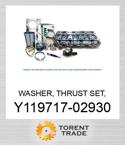 Y119717-02930 Комплект упорних шайб, 3TNV70/76/82 MAXIFORCE