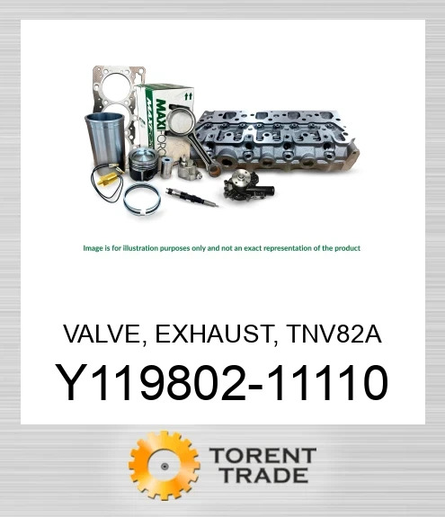 Y119802-11110 Клапан, випускний, TNV82A MAXIFORCE