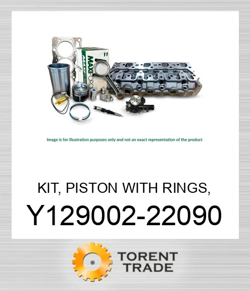 Y129002-22090 Комплект, поршень з кільцями, TNE84, стандартний MAXIFORCE