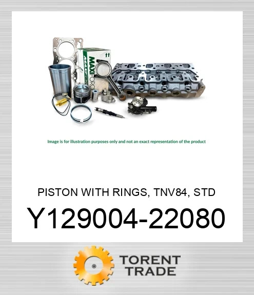 Y129004-22080 Поршень з кільцями, TNV84, стандартний MAXIFORCE