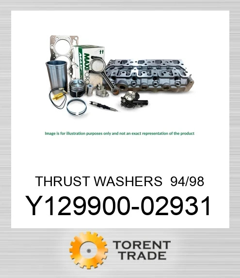 Y129900-02931 Комплект упорних шайб, стандартний, S6K MAXIFORCE