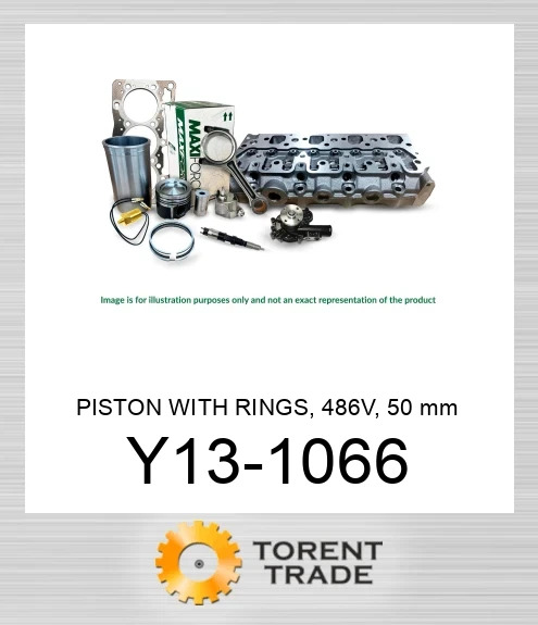 Y13-1066 Поршень з кільцями, 486V, 50 мм MAXIFORCE