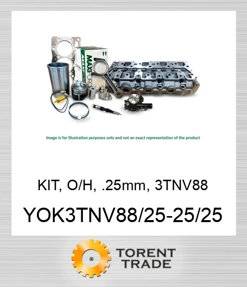 YOK3TNV88/25-25/25 Комплект, капітальний ремонт, 0.25 мм, 3TNV88 MAXIFORCE