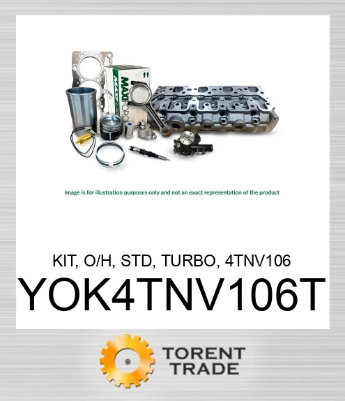 YOK4TNV106T Комплект, капітальний ремонт, стандартний, турбо, 4TNV106 MAXIFORCE