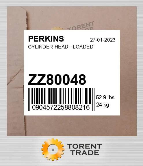 zz80048 Головка блока циліндрів - LOADED PERKINS NEW AFTERMARKET