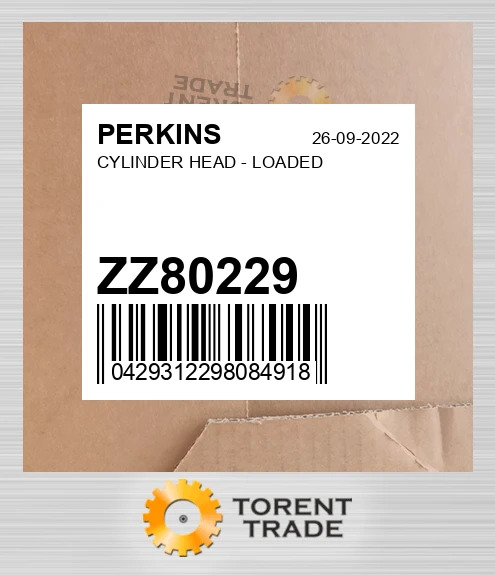 ZZ80229 Головка блока циліндрів LOADED PERKINS NEW AFTERMARKET